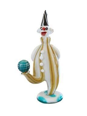 Italian Murano Clown Glass Decanter